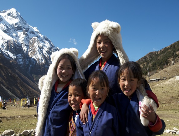 Bhutan Kids in leopard for website1
